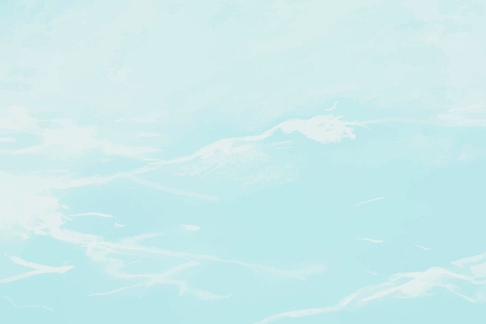 Blue sky background, pastel design vector