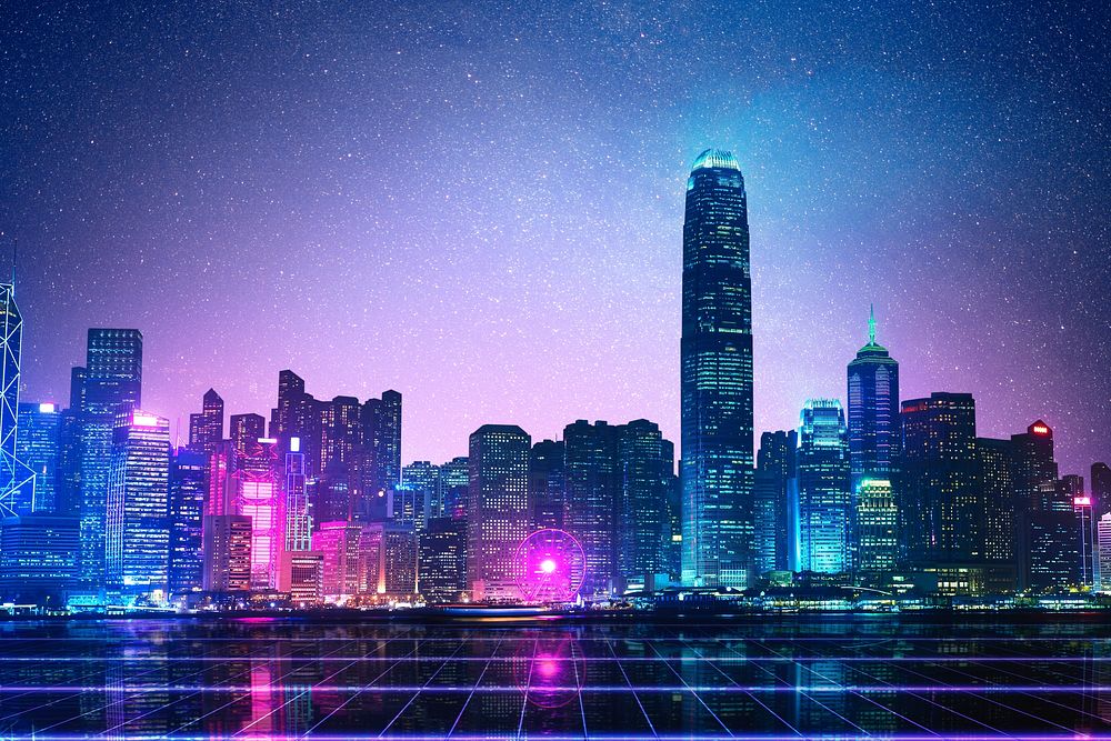 Smart city technology, digital remix