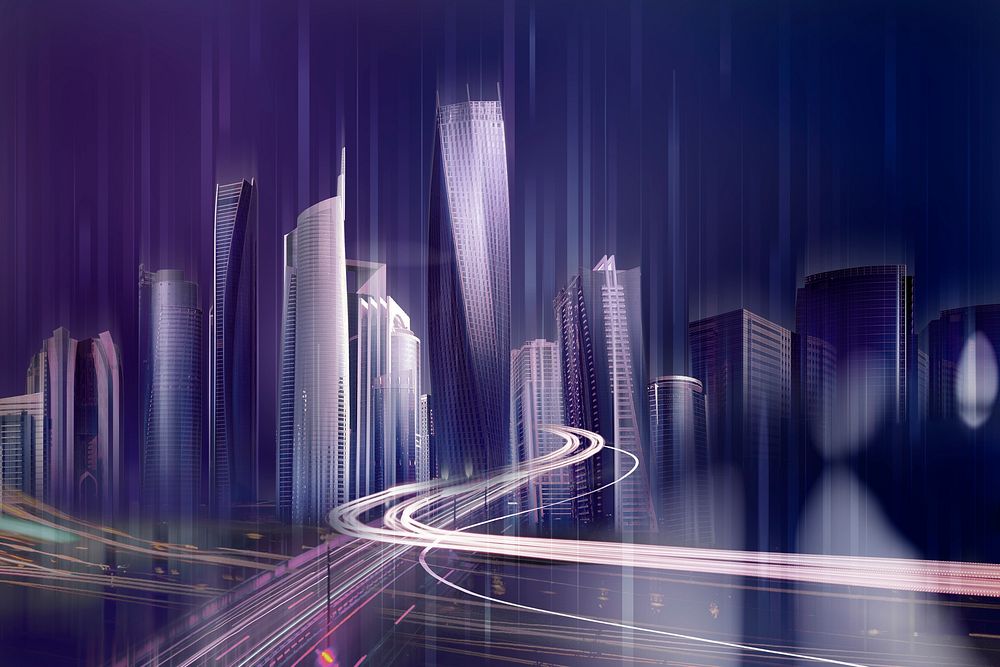 Smart city technology, digital remix
