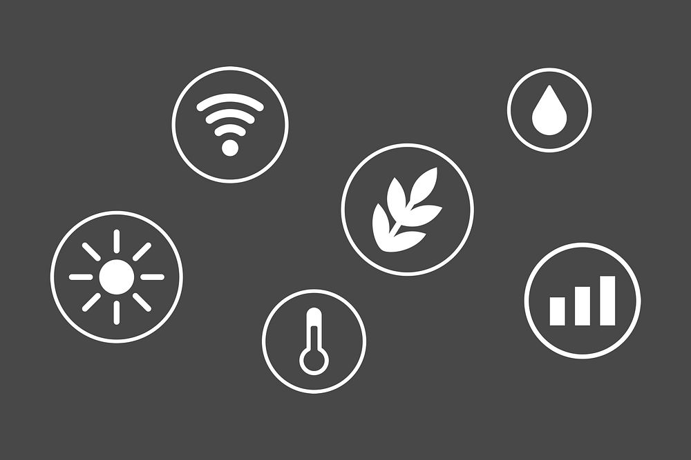 Environment & internet icons graphic psd