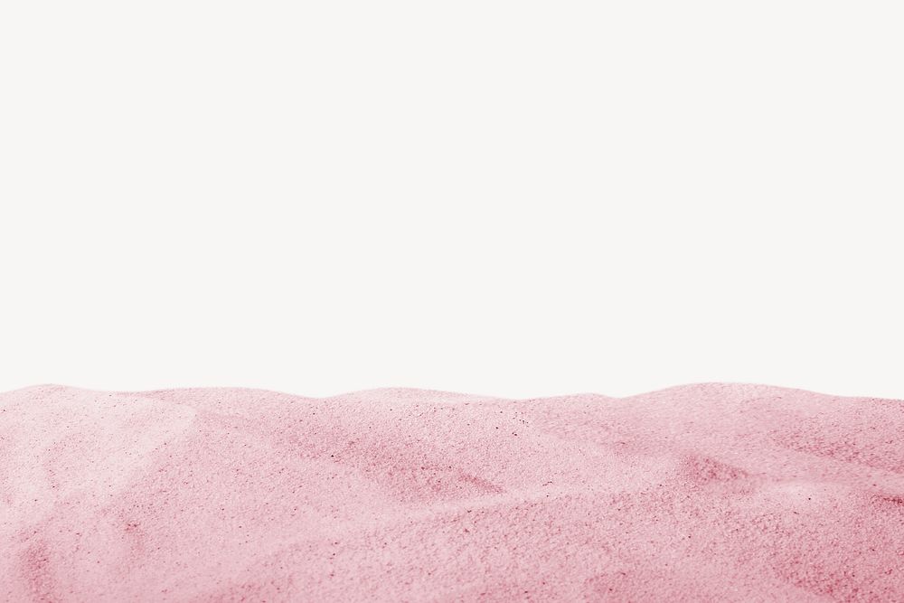 Pink sand border background, feminine aesthetic psd