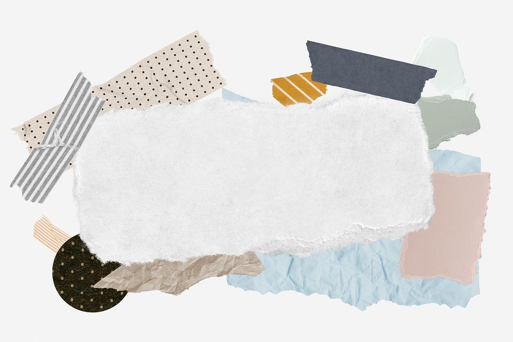 Paper collages frame background, aesthetic | Free Photo - rawpixel