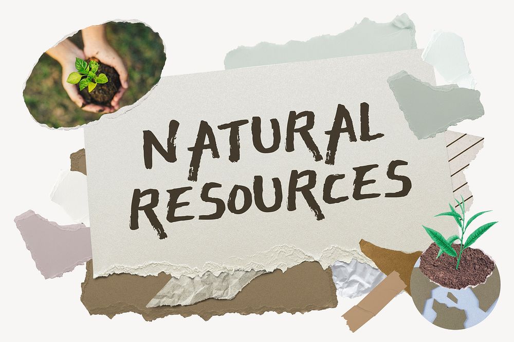 Natural resources word typography, environment | Free Photo - rawpixel