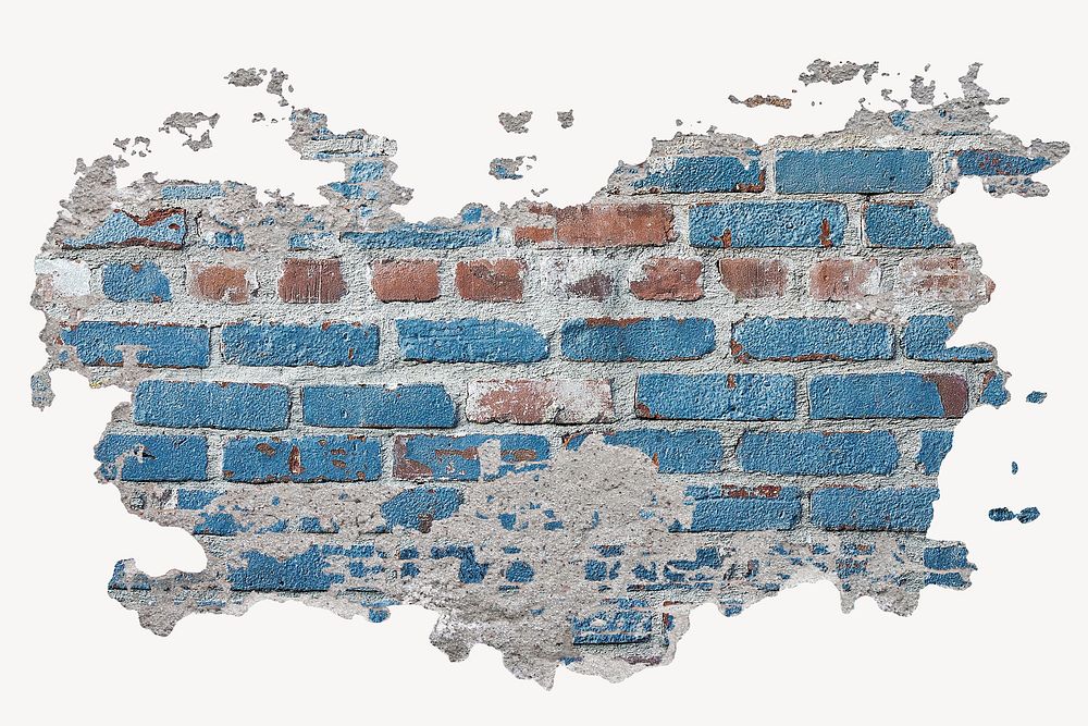 Broken brick wall graphic Free Photo rawpixel