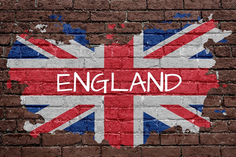 British flag brick wall graphic