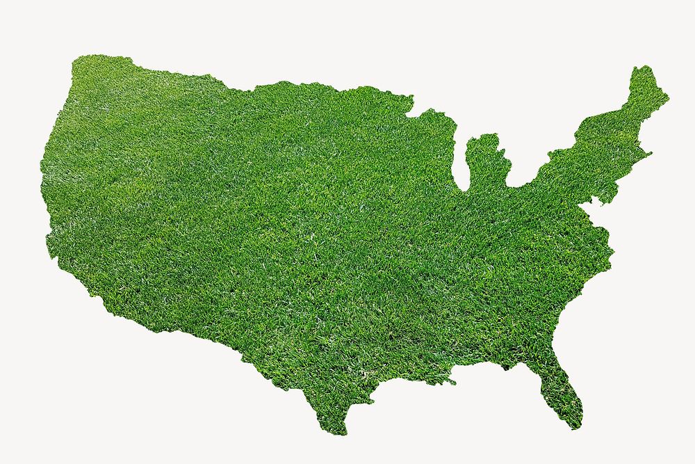 Grass continent graphic