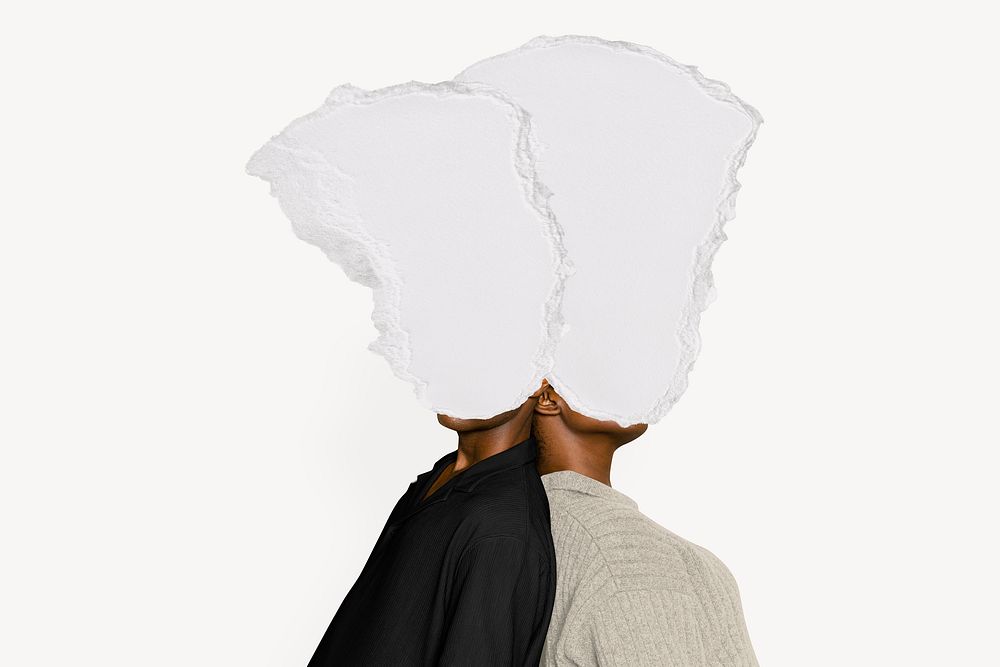 Apparel mockup, torn paper head, remixed media design psd