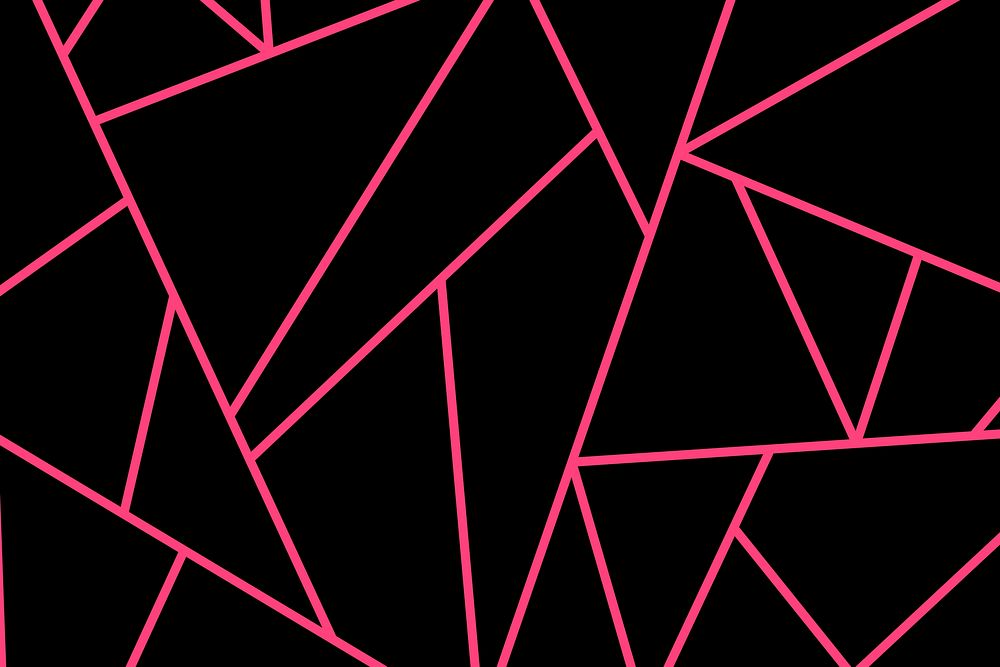 Black pink triangle pattern background