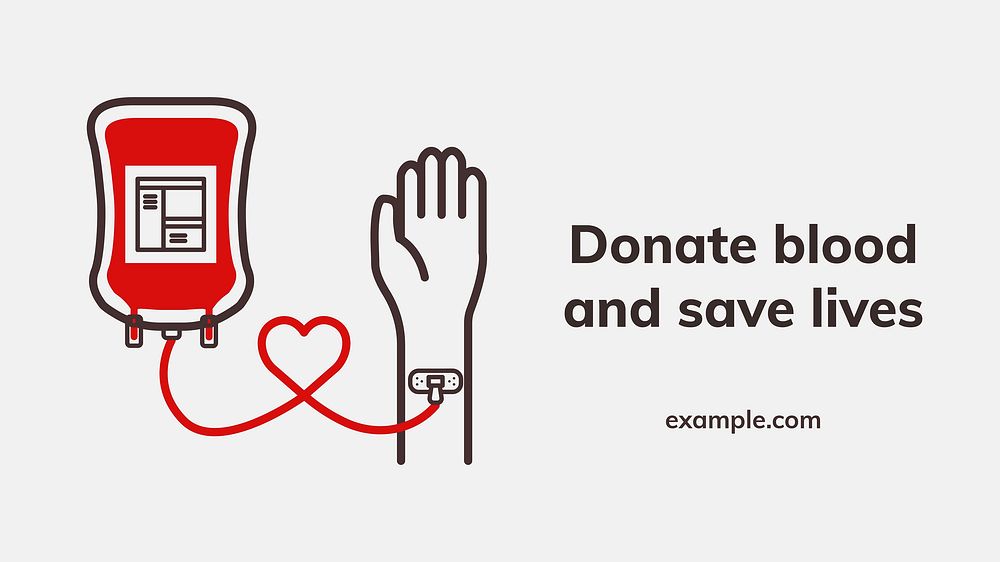 Donation save lives template vector health charity ad banner