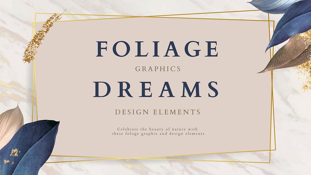 Foliage dreams design elements vector