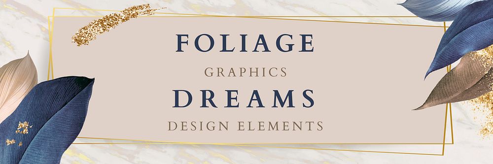 Foliage dreams design elements vector