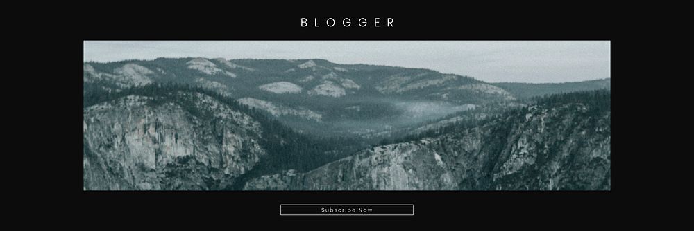 Travel blogger banner template vector