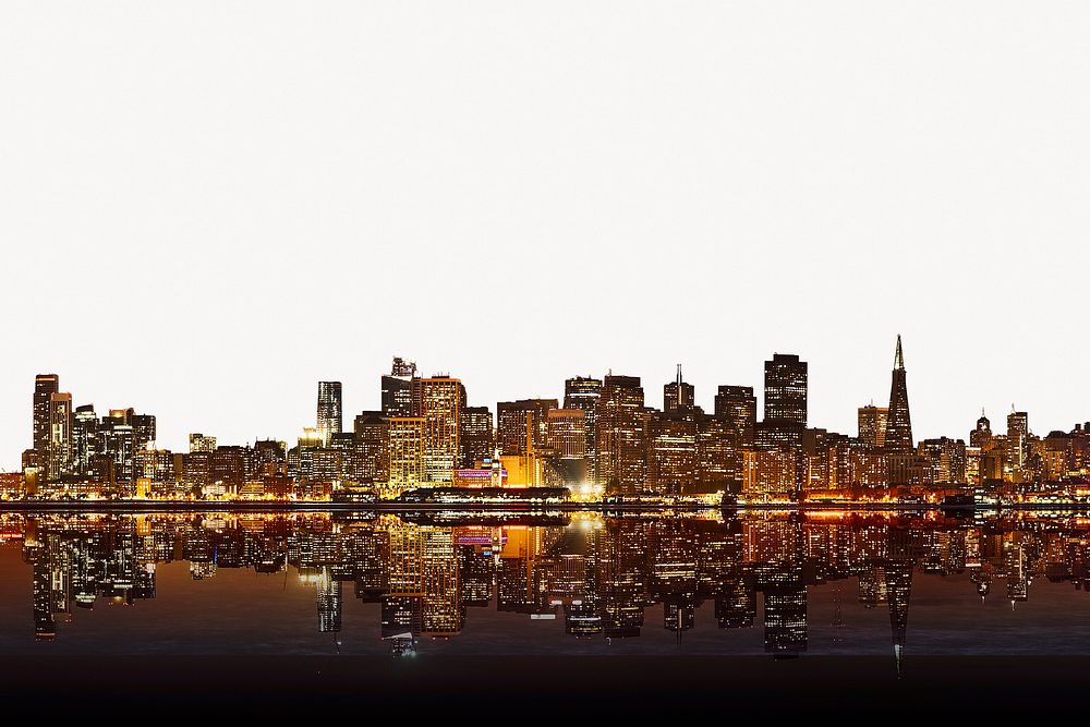 San Francisco skyline border background