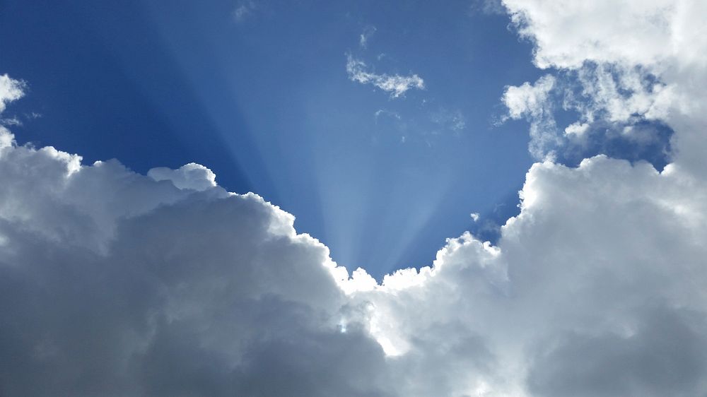 Cloudy sky. Original public domain image from Wikimedia Commons