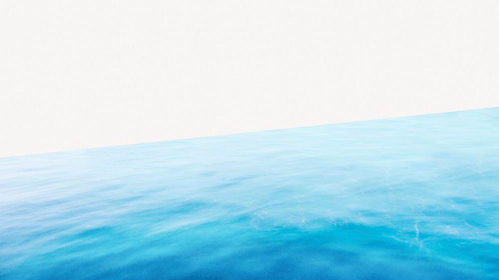 Aesthetic ocean wave desktop wallpaper, Summer border background psd