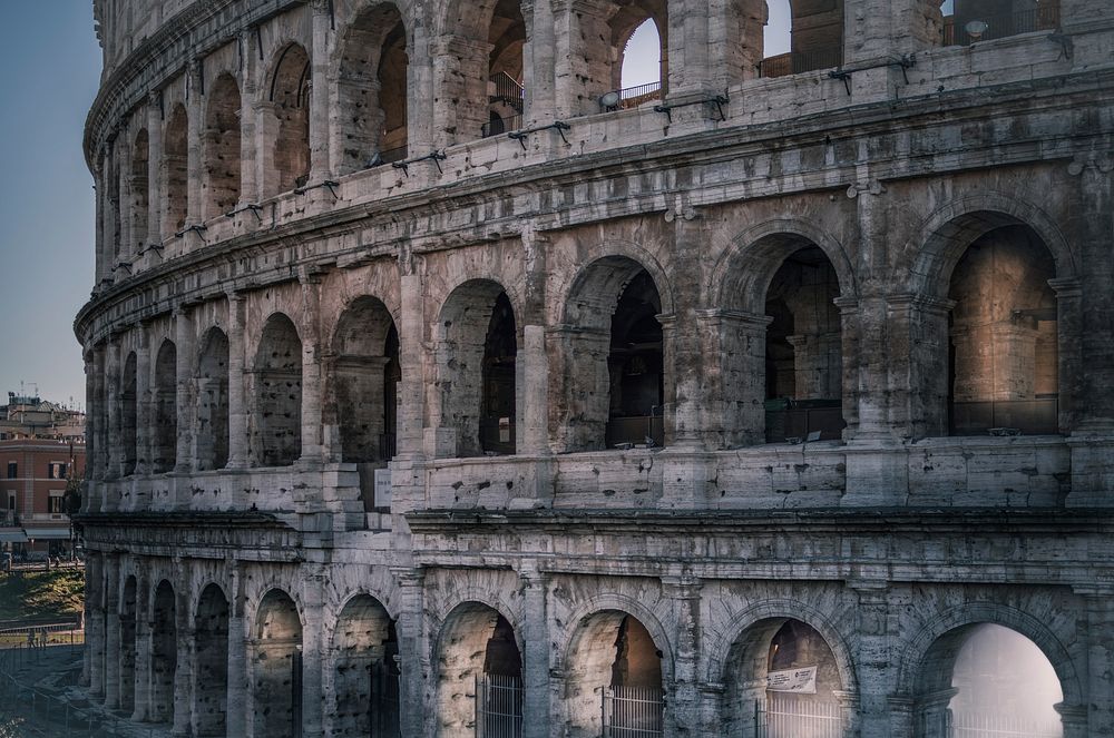 Colosseum, Roma, Italy. Original public domain image from Wikimedia Commons