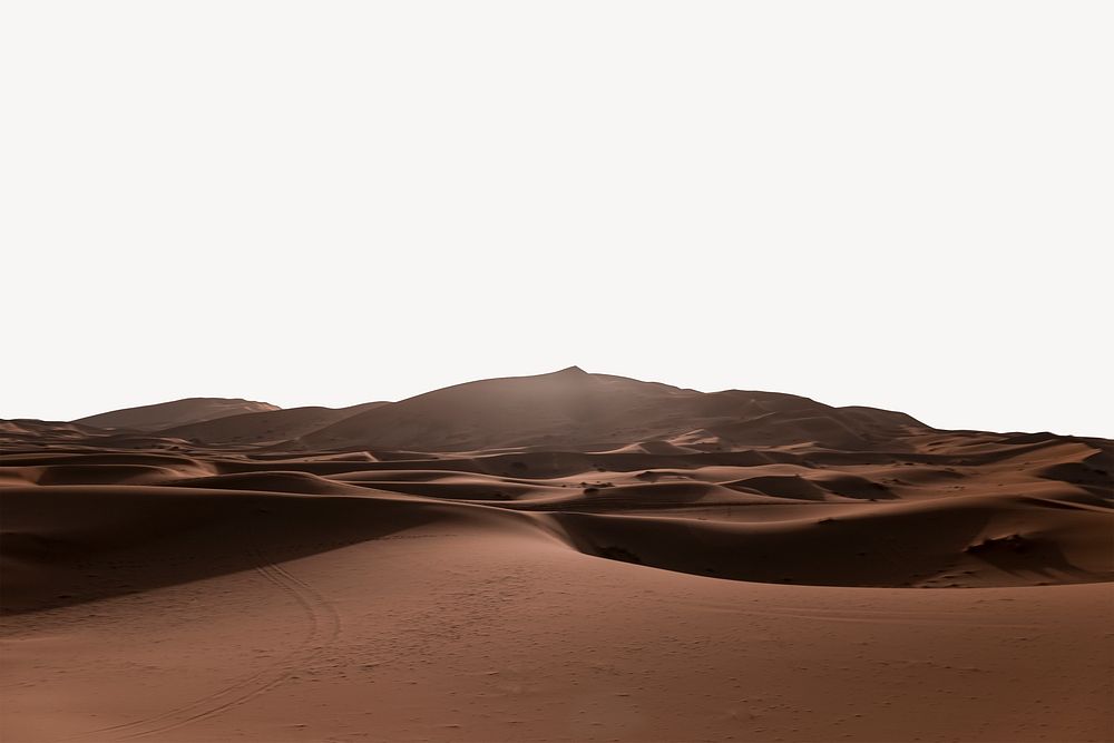 Sahara desert border, nature background psd