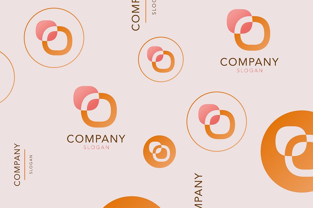 Orange  business logo vector collection