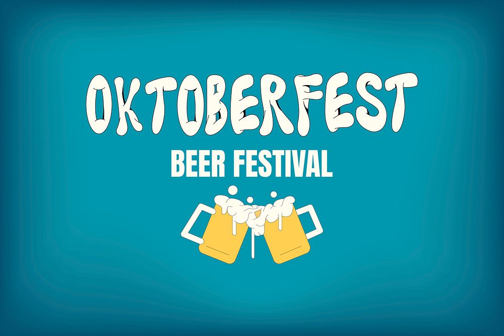 Oktoberfest beer festival celebration vector