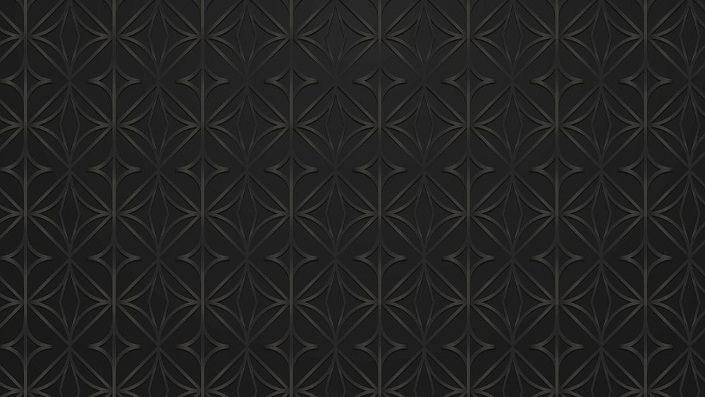 Black round geometric patterned background design resource
