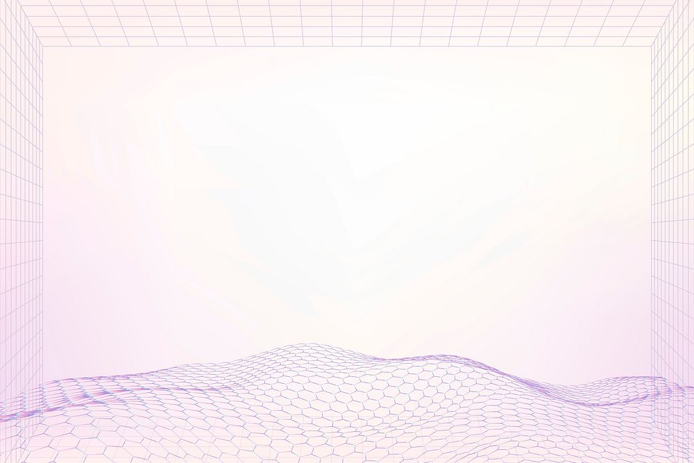 3D wave vector purple pattern design