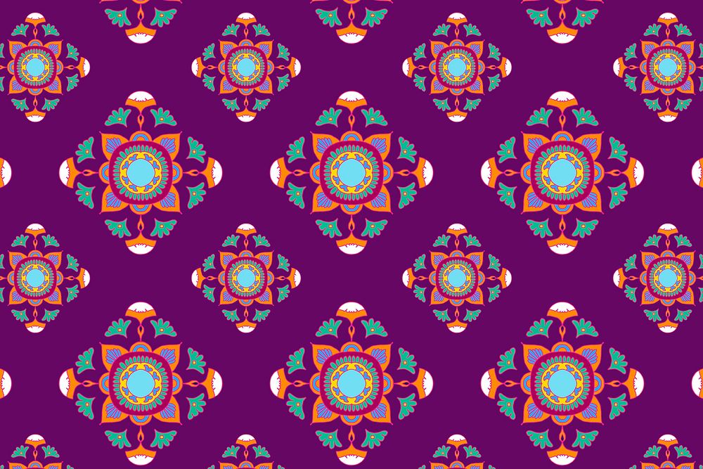 Vector Indian mandala pattern social banner background