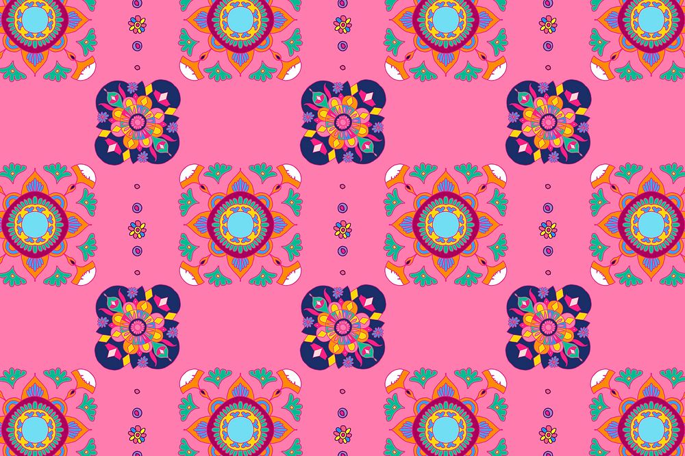 Diwali Indian mandala vector pattern background