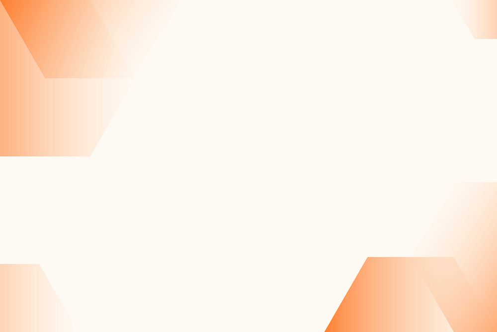 Simple blank orange background vector for business