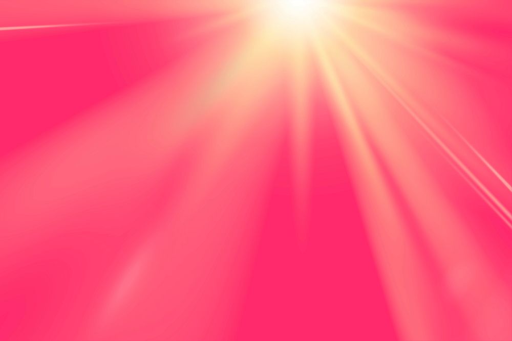 Natural light lens flare psd on vivid pink background