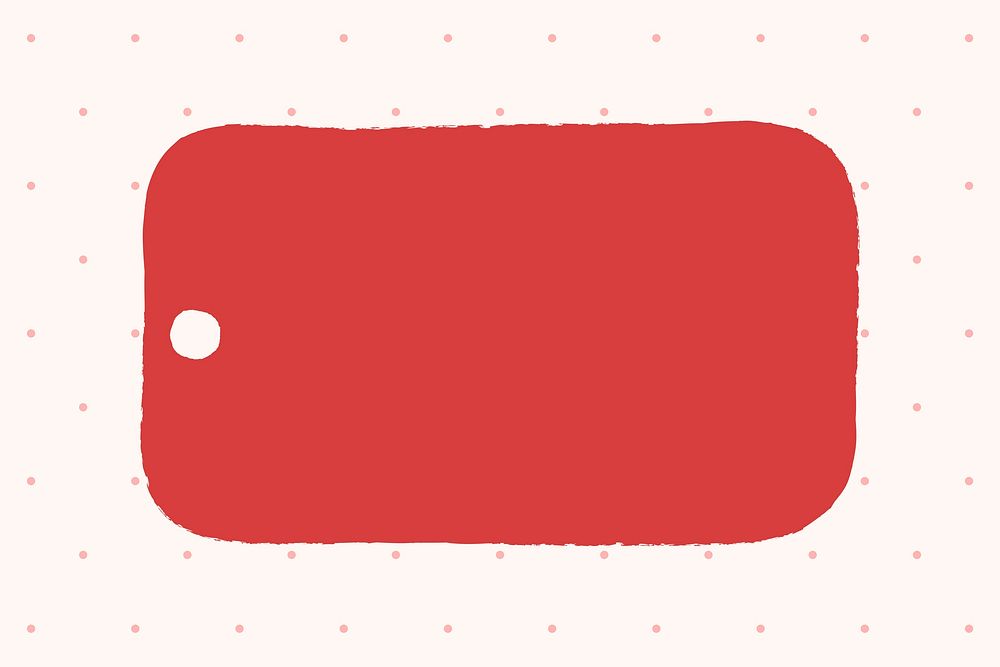 Cute red tag vector for Valentine&rsquo;s day