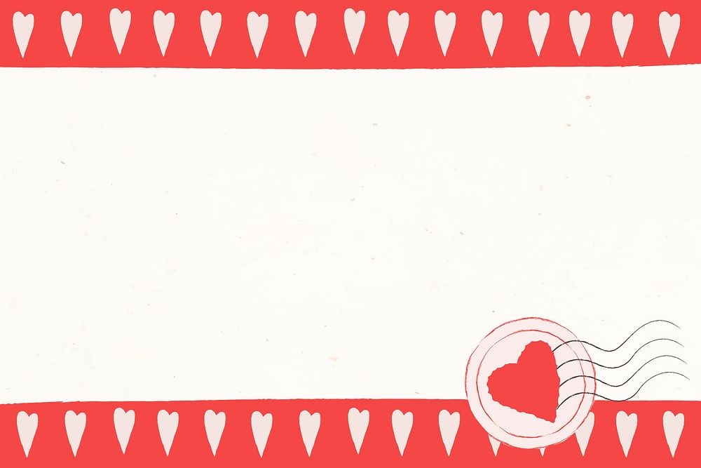 Happy Valentine&rsquo;s day vector border frame