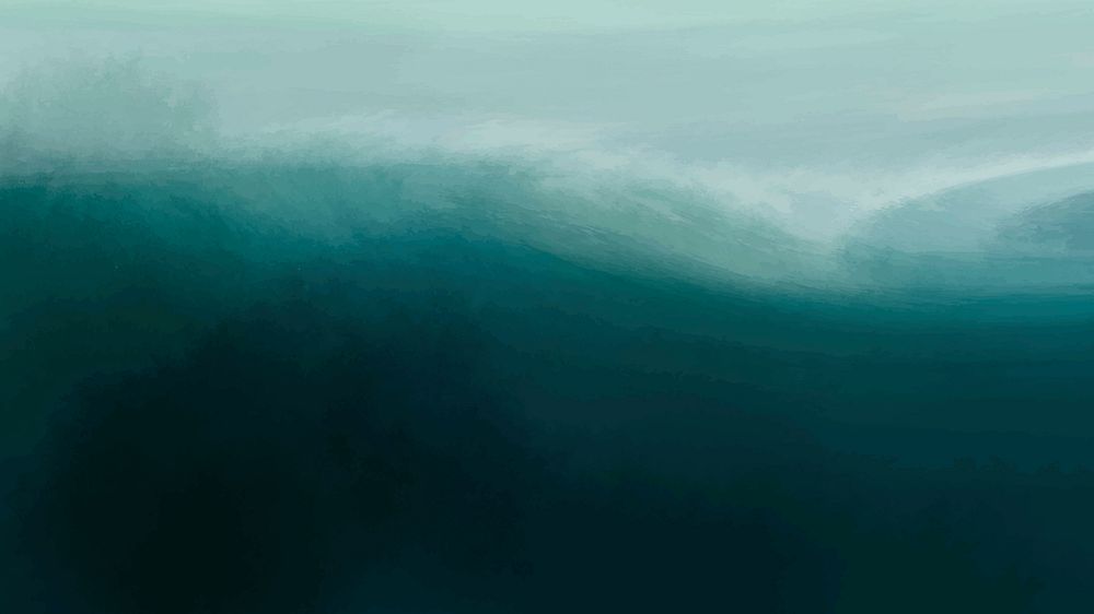 Deep blue ocean background vector watercolor texture