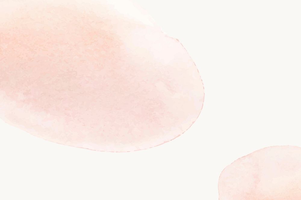 Background of beige watercolor vector with nude stains in simple style