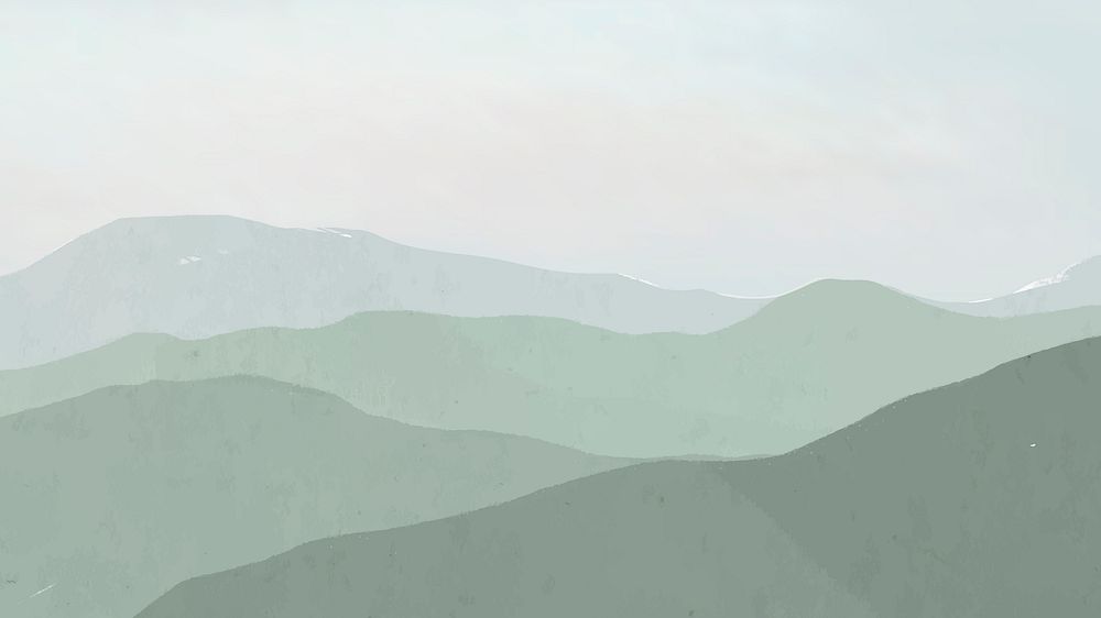 Mountains desktop wallpaper, landscape illustration background