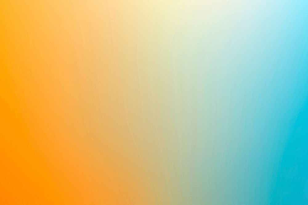 Bright summer gradient background vector in yellow and blue