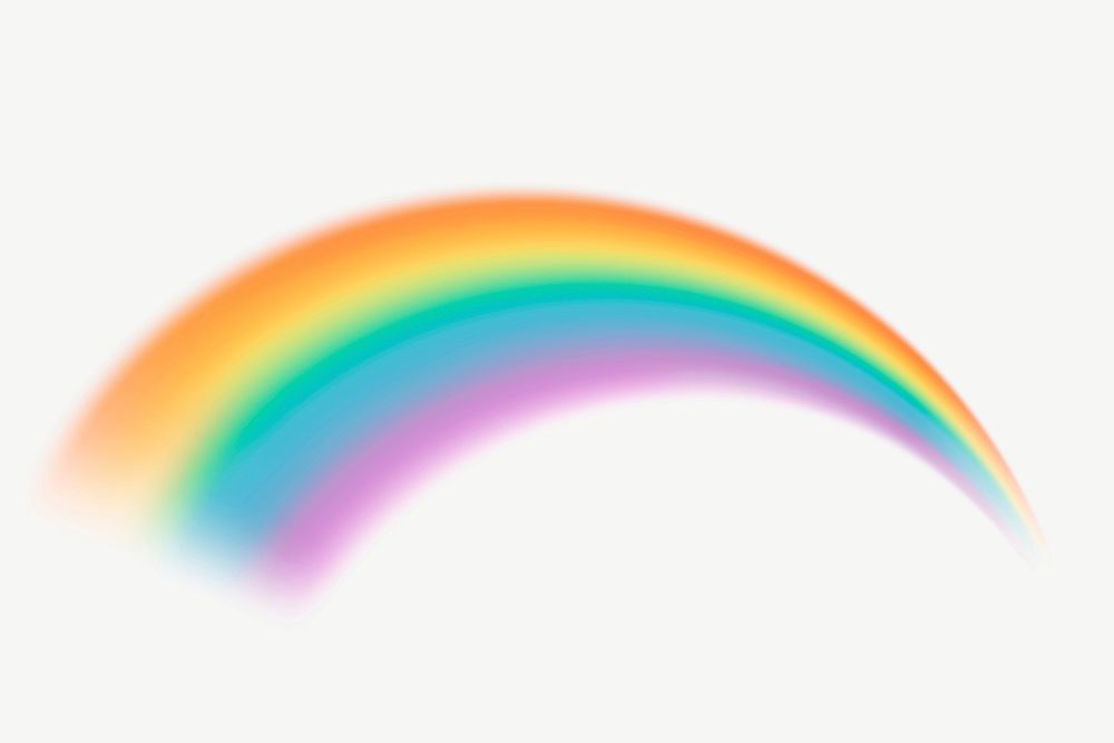 Beautiful rainbow element graphic vector