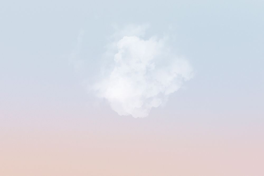 Sky background with white cloud