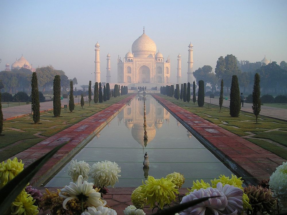 Taj Mahal, India , Agra, Temple Tomb Grave. Original public domain image from Wikimedia Commons