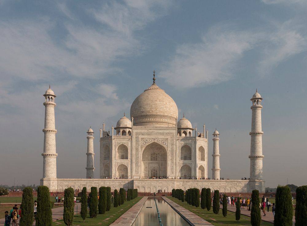 Taj Mahal. Original public domain image from Wikimedia Commons