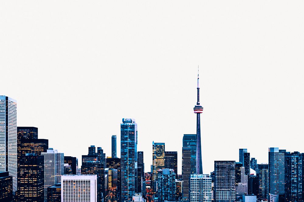 Aesthetic Toronto background, off-white design