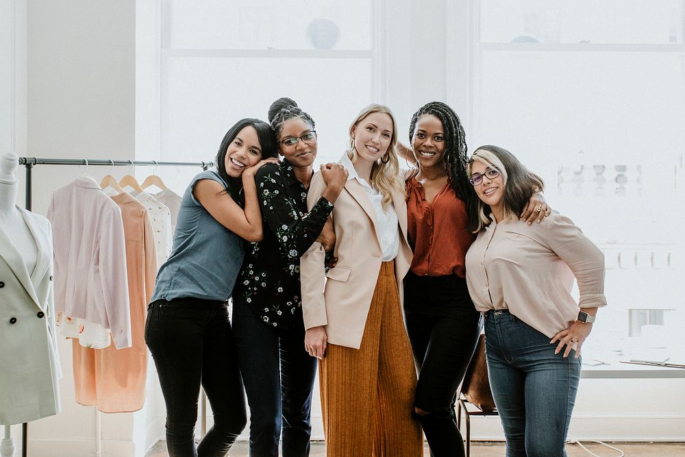 Young female designers in a boutique