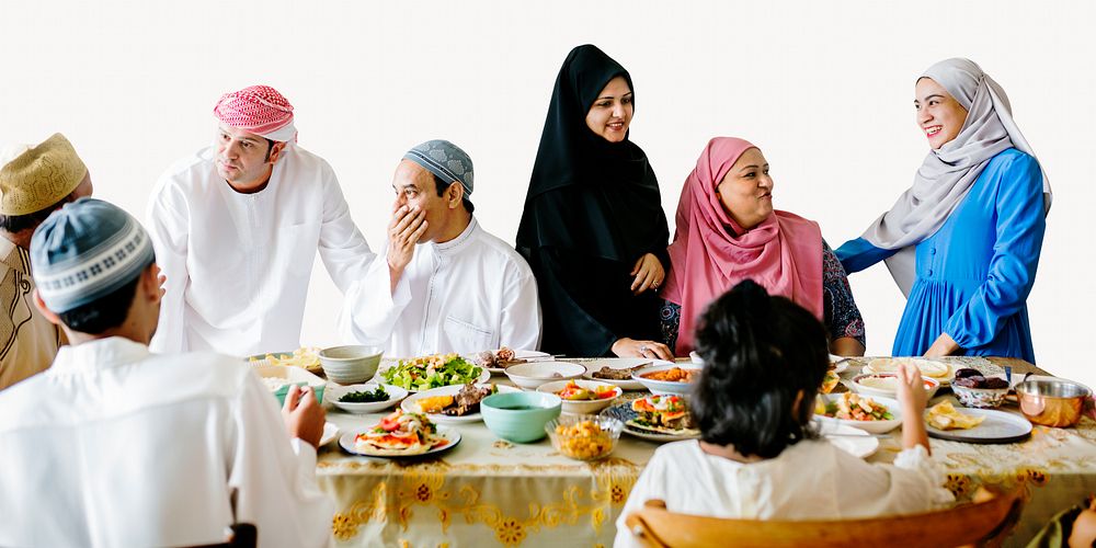 Middle Eastern Suhoor or Iftar meal image element