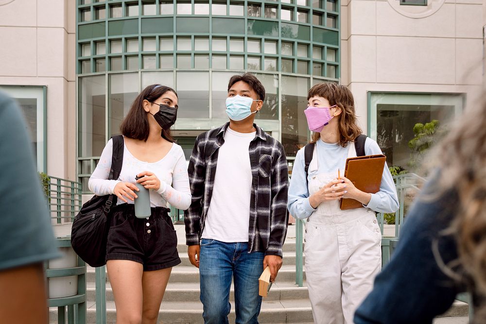 Face masks at campus, covid restrictions in the new normal