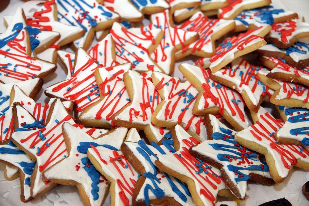 Patriotic Cookies are served at Embassy Panama City's Fourth of July celebration on July 4, 2014. [State Department photo/…