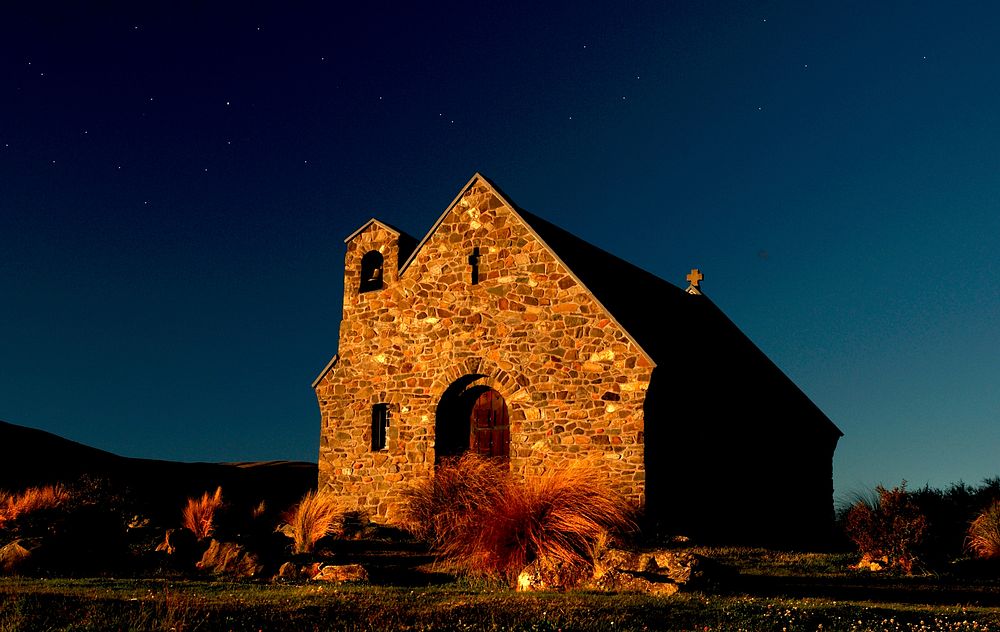 Church of the Good Shepherd, New Zealand. Original public domain image from Flickr