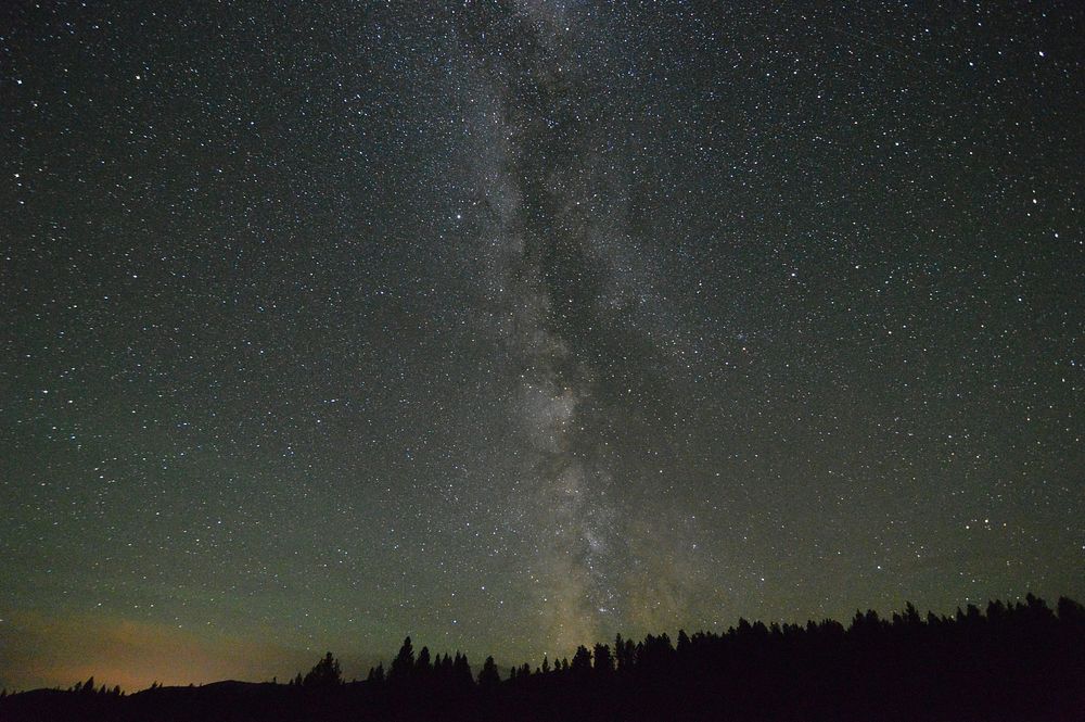 Milky Way over Big Prairie. Original public domain image from Flickr