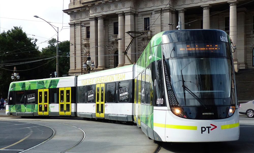 The E-class trams are three-section, four-bogie articulated trams that were first introduced to the Melbourne tram network…