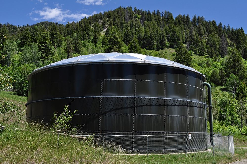 Water Storage Tank_DSC_0349935_Water Storage Tank_ North Star Utility. Caribou-Targhee National Forest. Credit: US Forest…