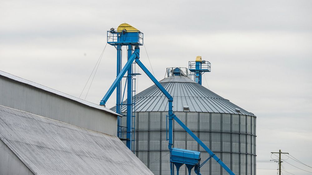 Grain facilities in Wakefield, VA, on Dec. 20, 2015.