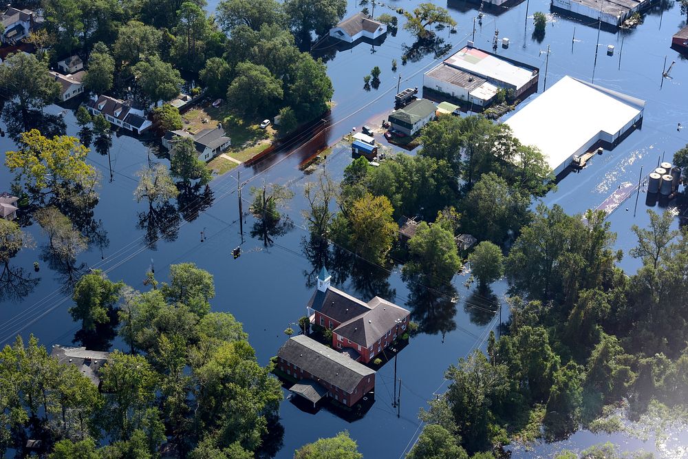 Aerial Photos of flooding caused by Hurricane Florence.